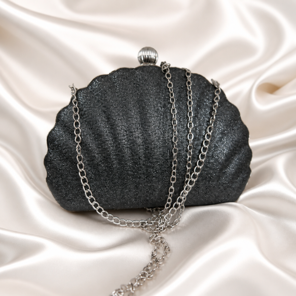 Γυναικείο Βραδινό Clutch Τσαντάκι με Αλυσίδα & Μεταλλικό Κούμπωμα